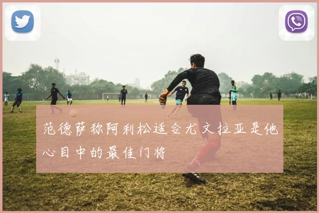 范德萨称阿利松适合尤文拉亚是他心目中的最佳门将